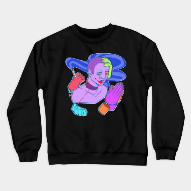 STRESS IDOL - Sickness Crewneck Sweatshirt by RileyOMalley